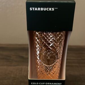 Starbucks Rose Metallic Keychain NWT